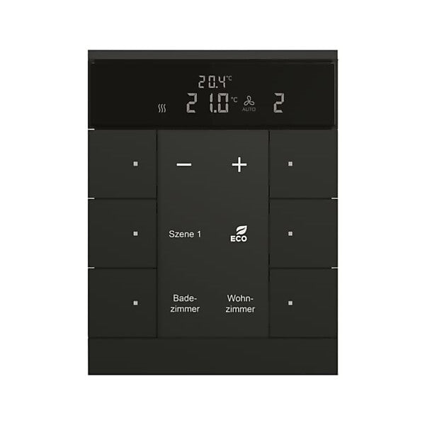 Busch-Jaeger HVAC-Gerät 6fach, BE, sw, matt SBR/U6.0.11-885